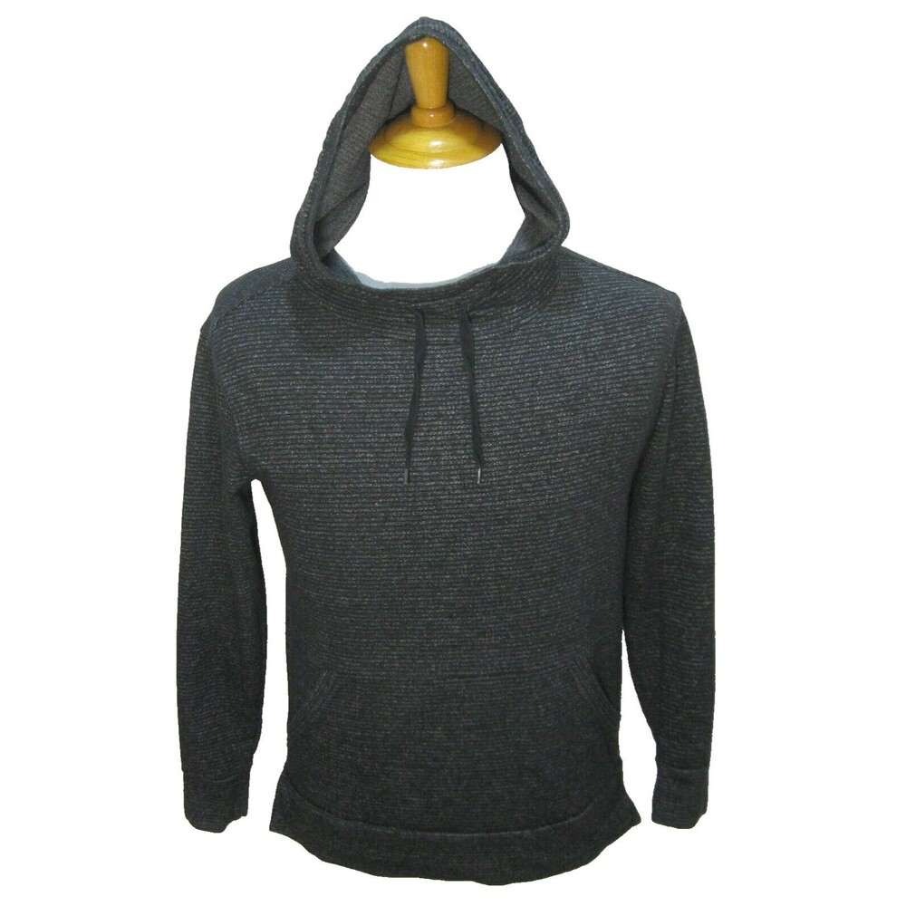CHAMPION Men's (Size Small) Black Hoodie Hooded Athletic Shirt Cotton Blend Top